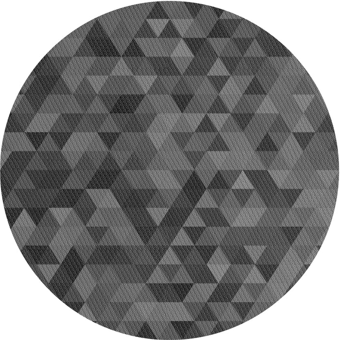 Square Patterned Silver Gray Rug, pat3784gry