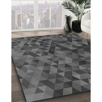 Patterned Silver Gray Rug, pat3784gry