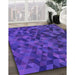 Machine Washable Transitional Purple Rug in a Family Room, wshpat3784pur