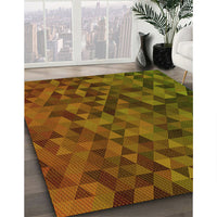 Patterned Red Brown Rug, pat3784yw