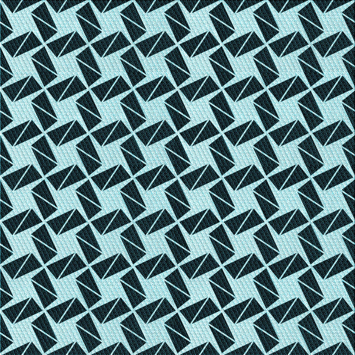 Round Patterned Blue Rug, pat3785lblu