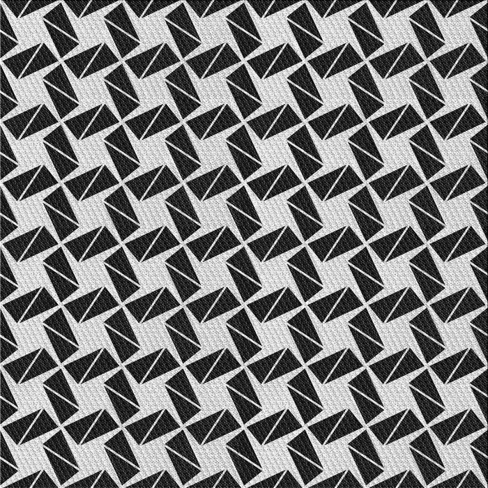 Square Patterned Gray Novelty Rug, pat3785