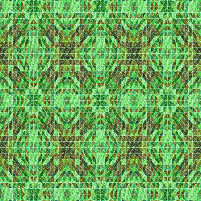 Patterned Green Rug, pat3786grn