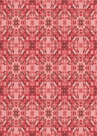 Machine Washable Transitional Light Coral Pink Rug, wshpat3786rd
