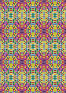 Patterned Raspberry Purple Modern Rug, pat3786