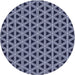 Square Patterned Night Blue Rug, pat3787blu