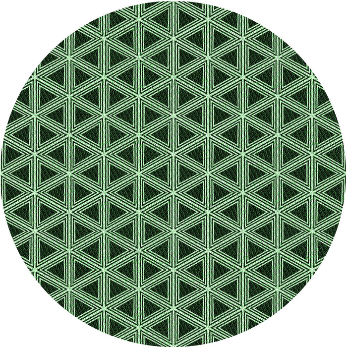 Square Patterned Pastel Green Rug, pat3787grn
