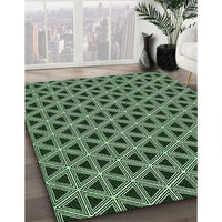 Patterned Pastel Green Rug, pat3787grn