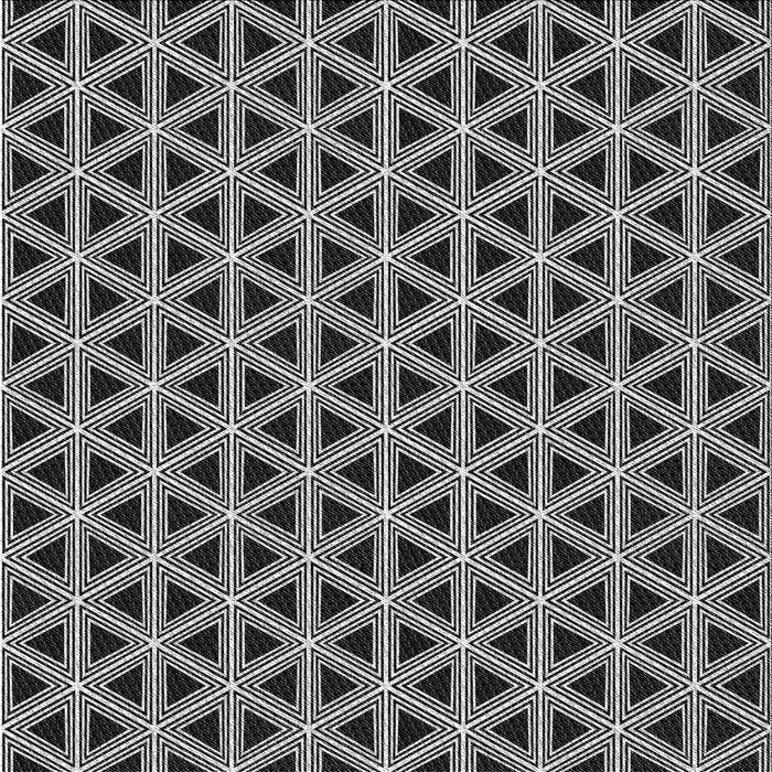 Round Patterned Midnight Gray Rug, pat3787gry