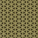 Round Machine Washable Transitional Metallic Gold Rug, wshpat3787yw