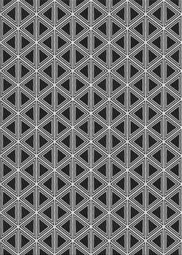 Patterned Silver Gray Novelty Rug, pat3787