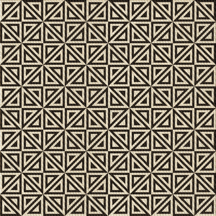 Round Patterned Midnight Gray Rug, pat3788brn