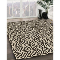 Patterned Midnight Gray Rug, pat3788brn