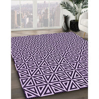 Patterned Dark Purple Rug, pat3788pur