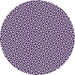 Square Patterned Dark Purple Rug, pat3788pur