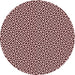 Square Patterned Deep Rose Pink Rug, pat3788rd