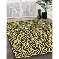 Patterned Midnight Gray Rug, pat3788yw