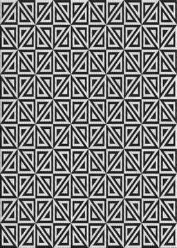 Patterned Light Gray Novelty Rug, pat3788