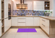 Patterned Neon Purple Rug in a Kitchen, pat3789pur