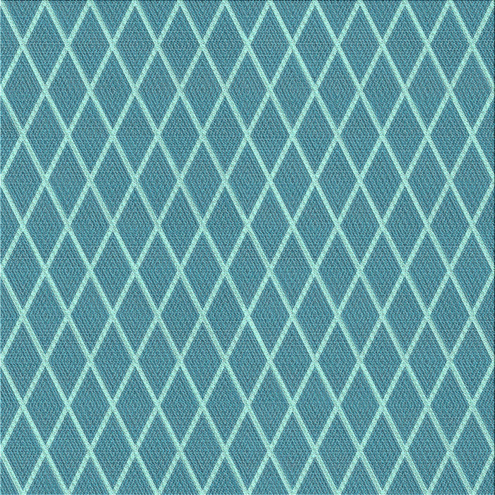 Round Patterned Dark Cyan Green Rug, pat379lblu