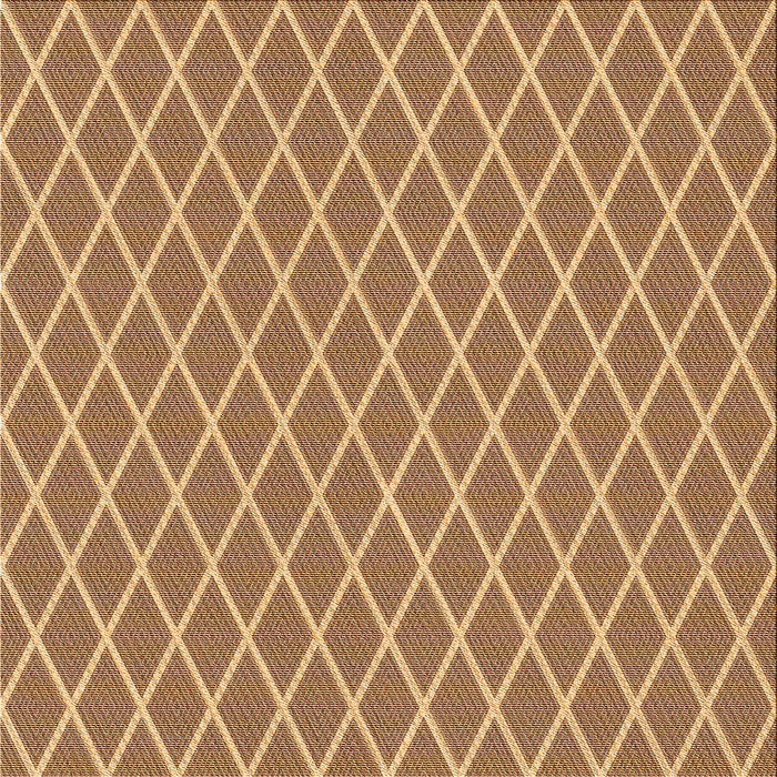 Round Patterned Yellow Orange Rug, pat379org