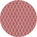 Square Patterned Red Rug, pat379rd