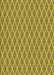 Patterned Dark Yellow Green Rug, pat379yw