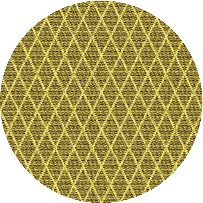 Square Patterned Dark Yellow Green Rug, pat379yw