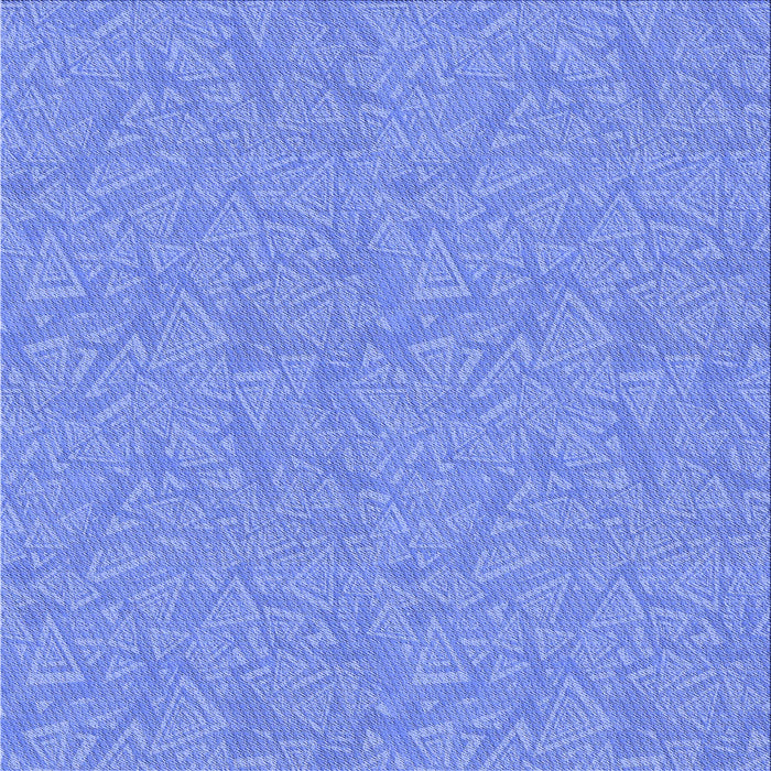 Round Patterned Blue Rug, pat3790blu