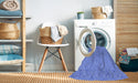 Machine Washable Transitional Blue Rug in a Washing Machine, wshpat3790blu