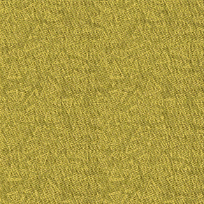 Round Patterned Dark Golden Brown Rug, pat3790org