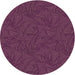 Square Patterned Raspberry Purple Rug, pat3791brn