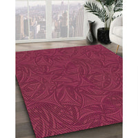 Patterned Crimson Red Rug, pat3791org