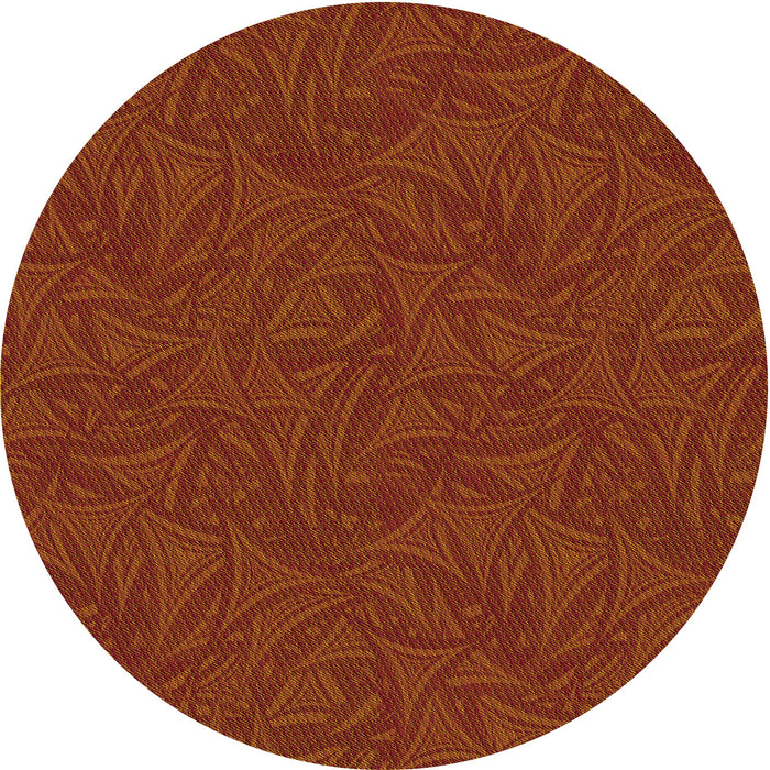 Square Patterned Mahogany Brown Rug, pat3791yw