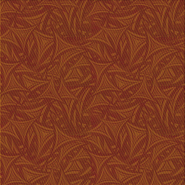 Round Patterned Mahogany Brown Rug, pat3791yw