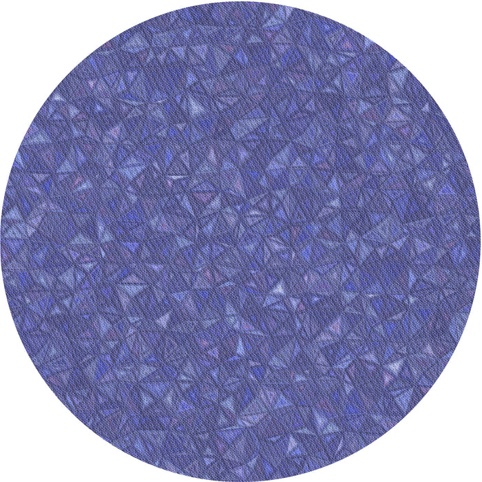 Square Machine Washable Transitional Deep Periwinkle Purple Rug in a Living Room, wshpat3792blu