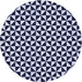 Square Patterned Night Blue Rug, pat3793blu