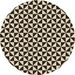 Square Patterned Midnight Gray Rug, pat3793brn