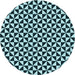 Square Patterned Blue Rug, pat3793lblu