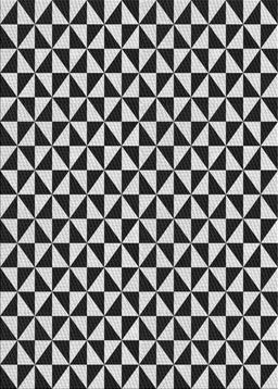 Patterned Light Gray Novelty Rug, pat3793