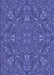 Machine Washable Transitional Light Slate Blue Rug, wshpat3794blu