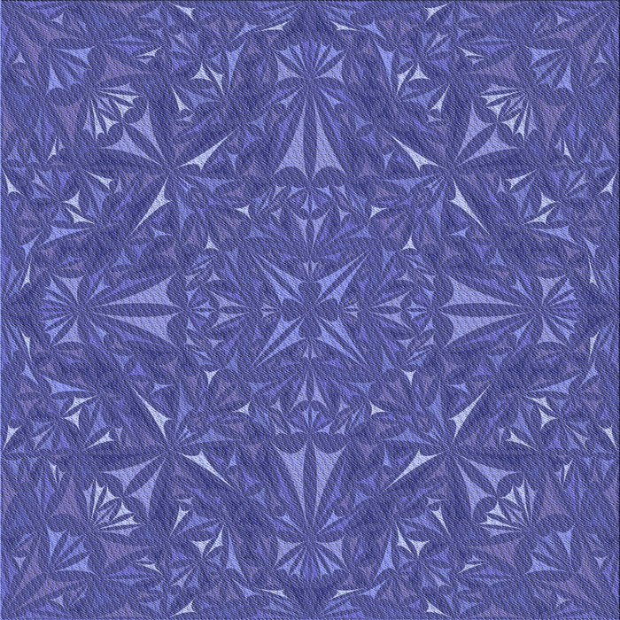 Round Patterned Light Slate Blue Rug, pat3794blu