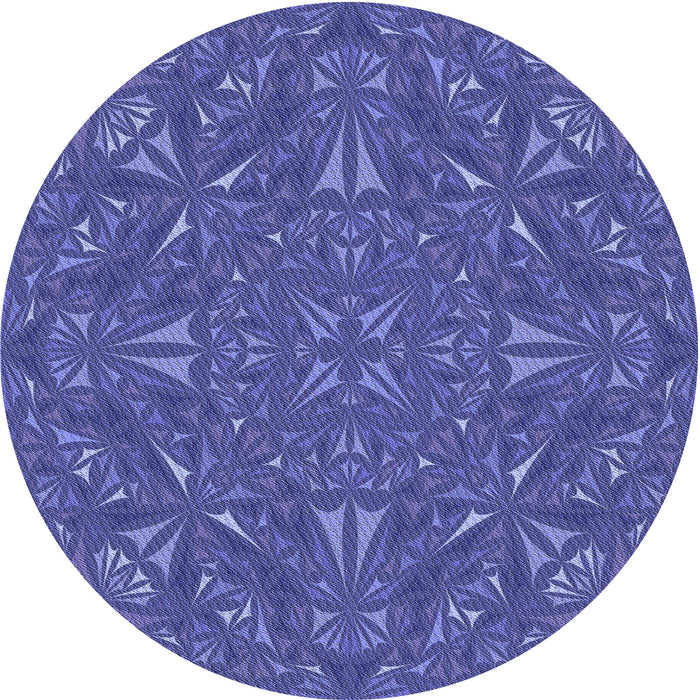 Square Machine Washable Transitional Light Slate Blue Rug in a Living Room, wshpat3794blu