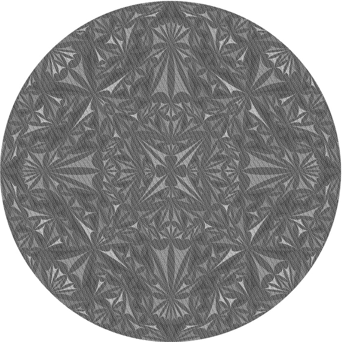 Square Machine Washable Transitional Gunmetal Gray Rug in a Living Room, wshpat3794gry