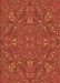 Patterned Orange Red Orange Rug, pat3794org