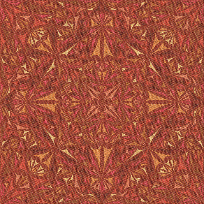 Round Machine Washable Transitional Orange Red Orange Rug, wshpat3794org