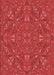 Patterned Red Rug, pat3794rd