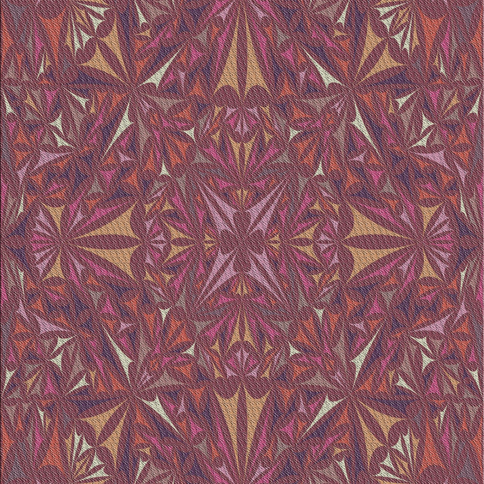 Patterned Pink Coral Pink Modern Rug, pat3794