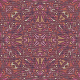 Square Patterned Pink Coral Pink Modern Rug, pat3794