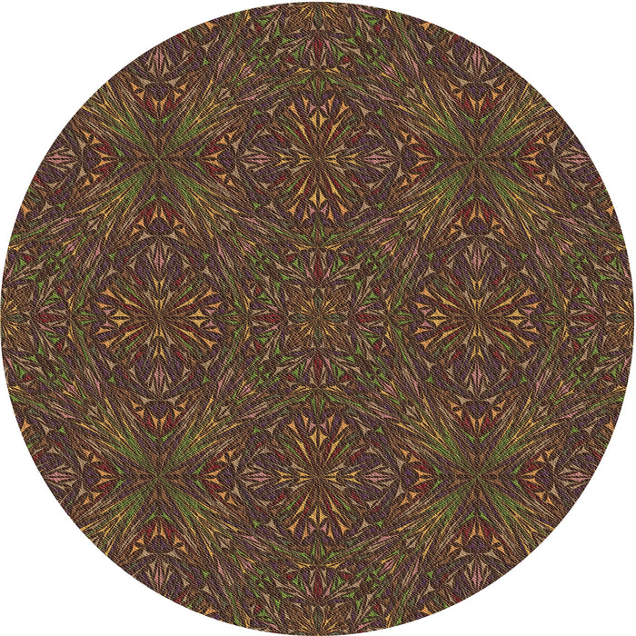 Square Patterned Light Brown Rug, pat3795brn